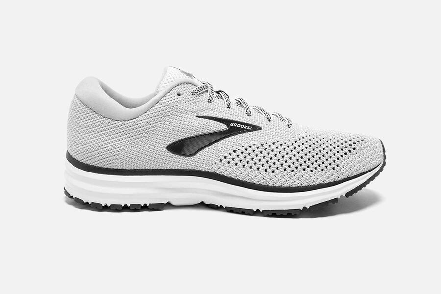 Brooks Revel 2 Mens Australia - Road Running Shoes - White/Black (501-SVWNC)